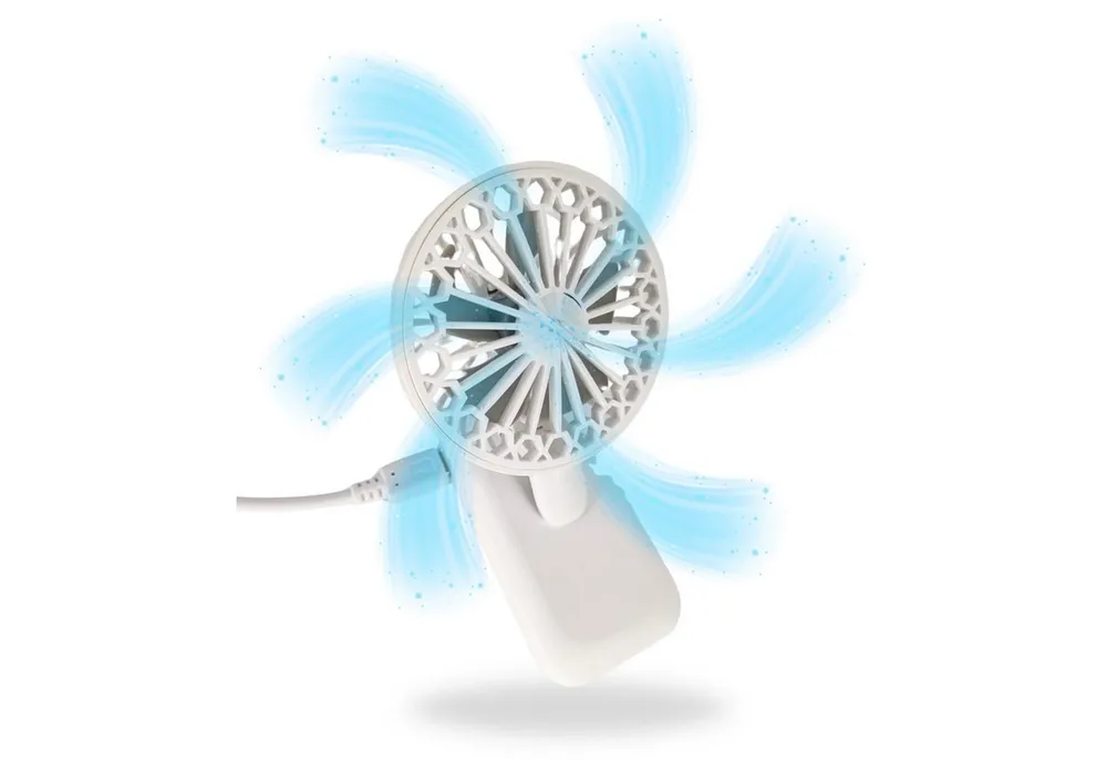 TronicXL Mini USB-Ventilator Mini Ventilator mit Clip Auto Sonnenblende Smartphone Laptop Klemme, ULTRA KOMPAKT Tisch Camping KFZ PKW LKW