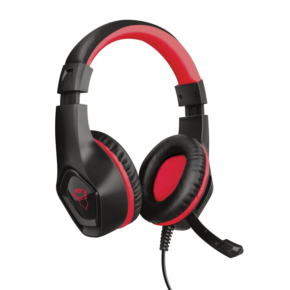Trust GXT 404R Rana Kopfhörer Kabelgebunden Kopfband Gaming Schwarz, Rot