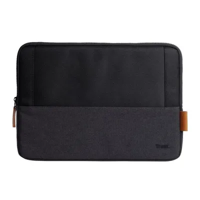 Laptop-Sleeve Trust Lisboa für 13,3" Zoll Polyester Recycelt Schwarz Gefüttert