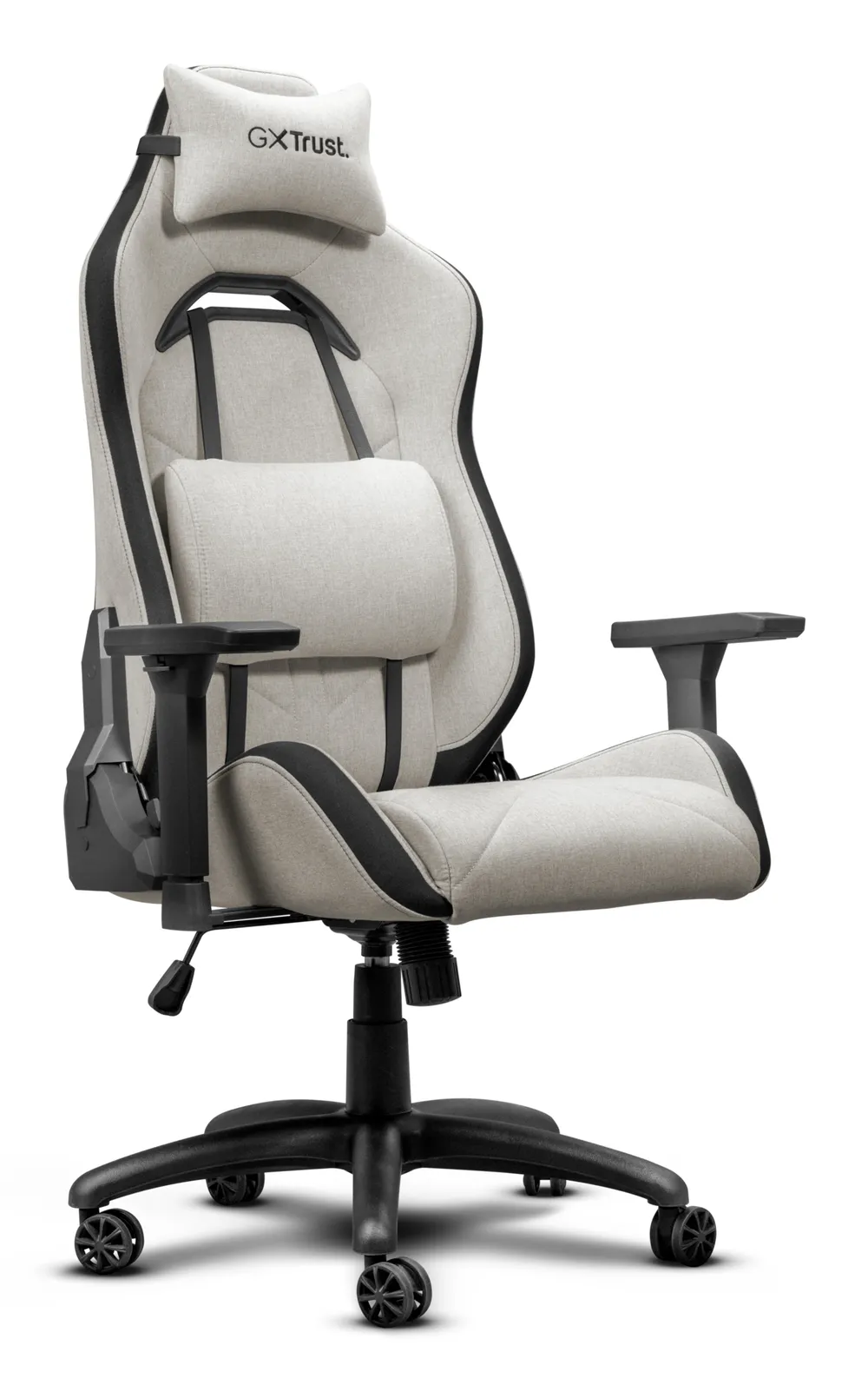 Gaming-Stuhl Trust GXT723 Ruya Beige ergonomisch atmungsaktiv 3D-Armlehnen 150 kg