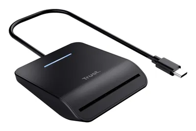 Smartcard-Leser Trust Primo USB-C Schwarz Universal Innen ABS 1 m Kabel