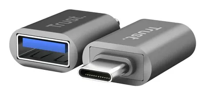 Adapter USB Trust 26221 USB-C zu USB-A 3.2 10 Gbps Pack 2 Einheiten