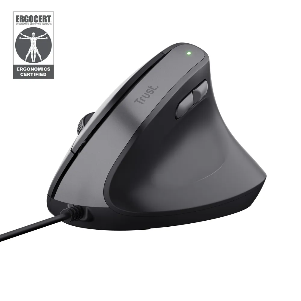 Bayo II Ergonomische Maus, USB-A, Schwarz