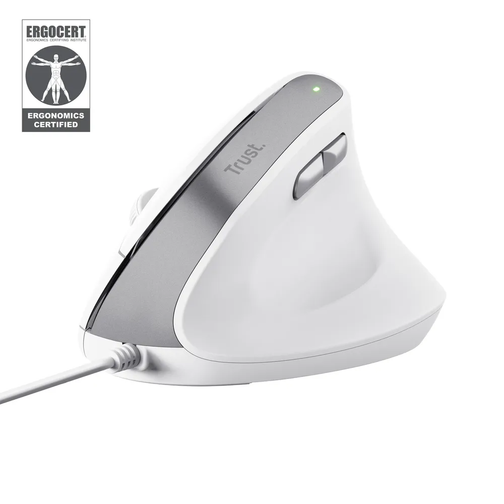 Bayo II Ergonomische Maus, Weiß
