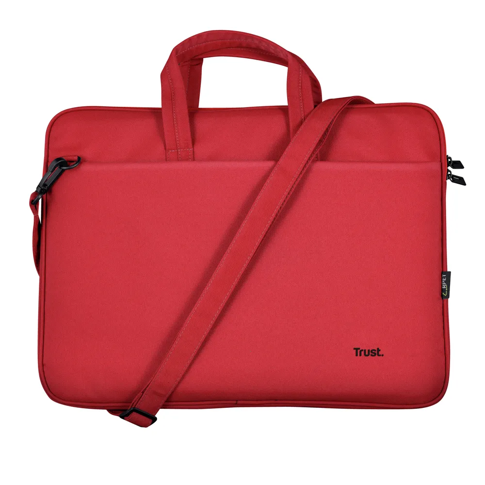 Bologna Slim Laptop Bag 16 Zoll Eco - rot Laptop-Tasche