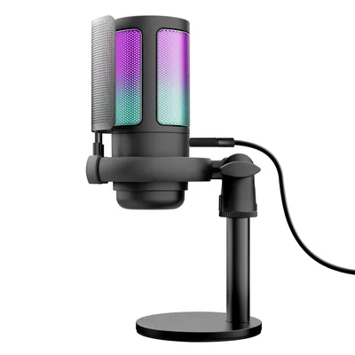 GXT 238 Auron USB-Gaming-Mikrofon mit Beleuchtung, Schwarz