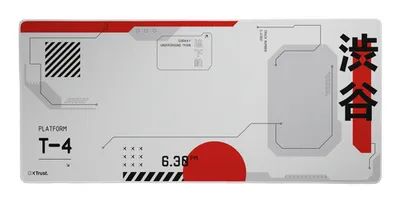 GXT 759 XXL Gaming-Mauspad, Weiß/Rot