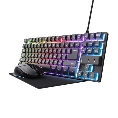 GXT 794 3-in-1-Gaming-Bundle, Schwarz Maus-Tastatur-Set