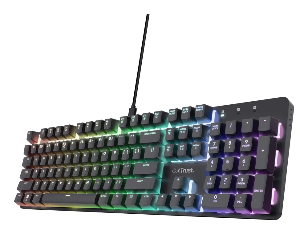 GXT 871 Zora Mechanische-Gaming-Tastatur, Schwarz