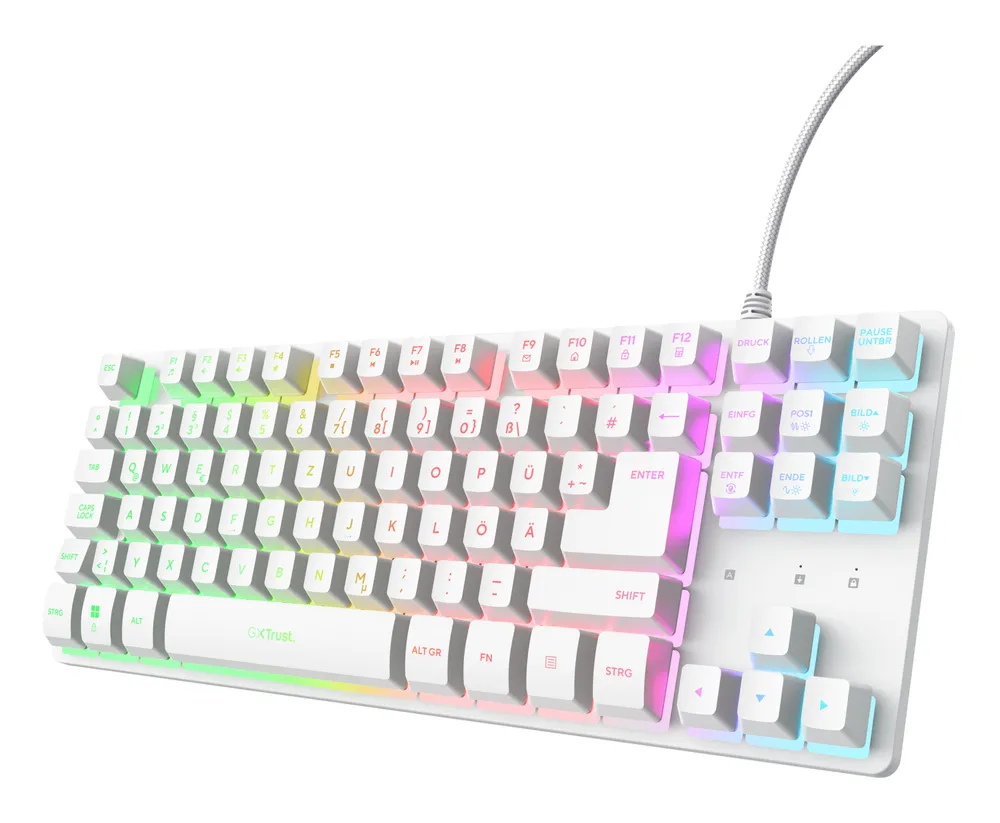 GXT833PS Thado Tastatur mit TKL-Beleuchtung, Weiß DE Gaming-Tastatur