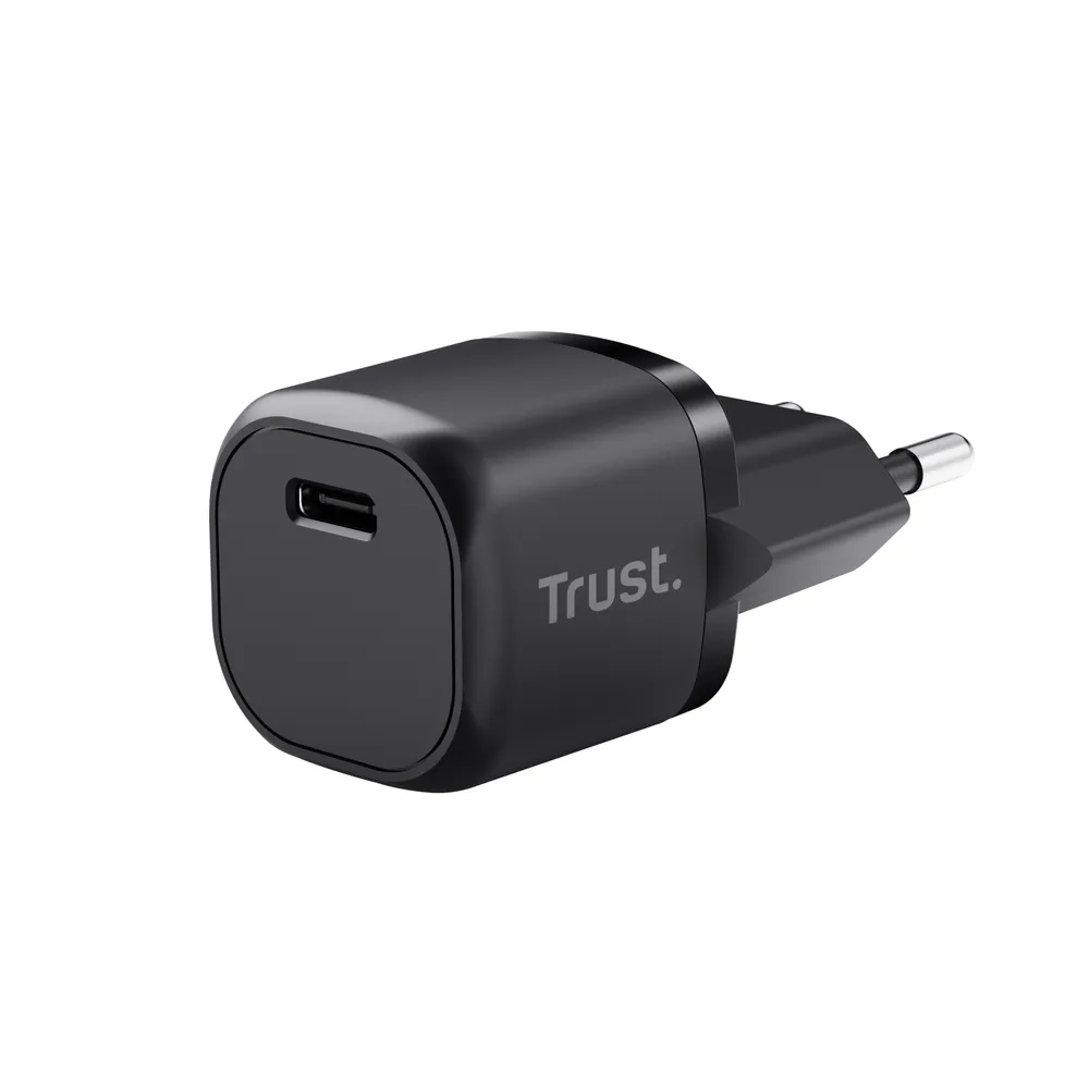 Ladegerät Trust Maxo USB-C PD 20W Ultrakompakt 1x USB-C PPS Schwarz