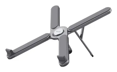 Macy Klappbarer Laptop-Ständer aus Aluminium, Grau