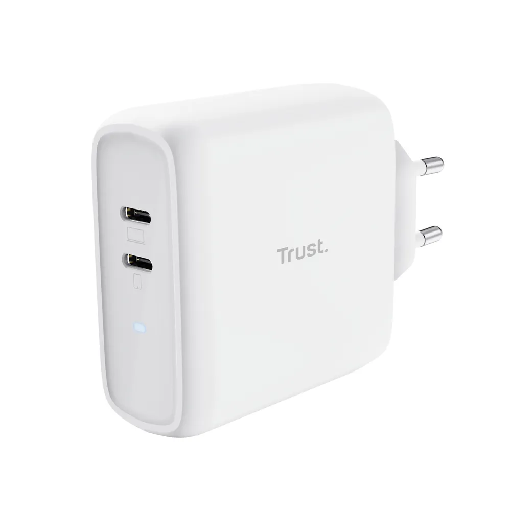 Maxo Duales 65-W-USB-C-Ladegerät, Weiß