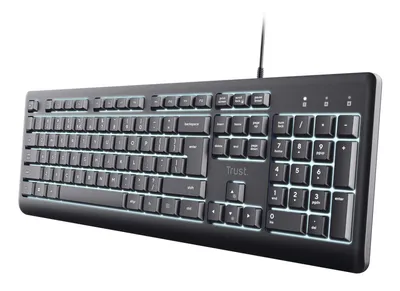 Primo Beleuchtete Tastatur, Schwarz