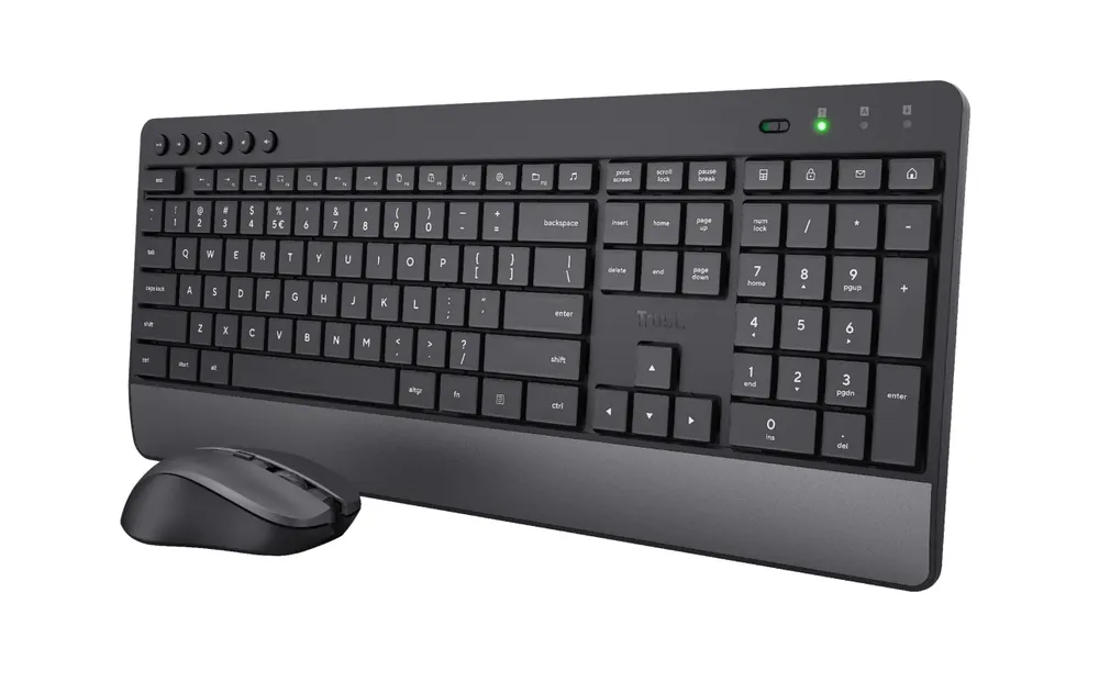 Trezo komfortables Set aus kabelloser Tastatur und Maus