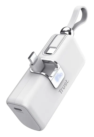 Trust Pacto 5000 mAh USB-C PD 20W Powerbank Weiß