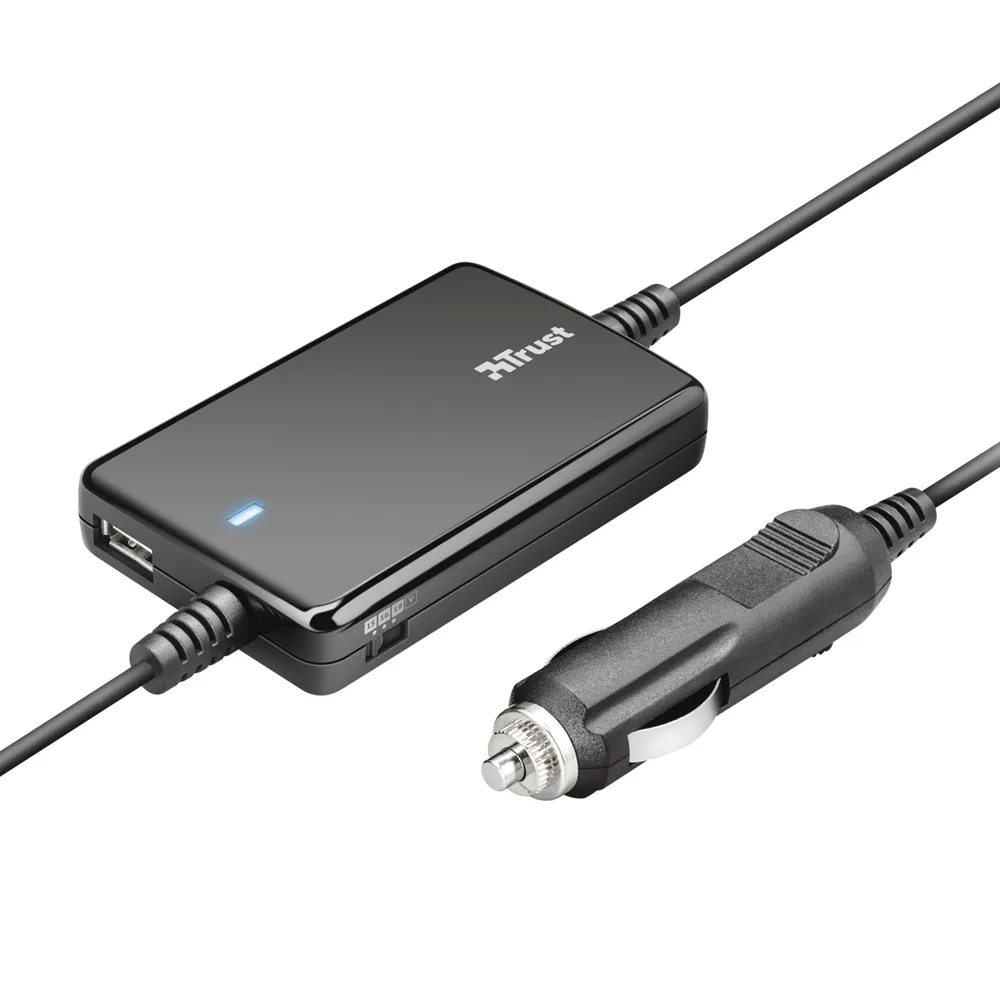 Ultraslim Universal 70W Car Laptop Charger with USB port Laptop-Netzteil