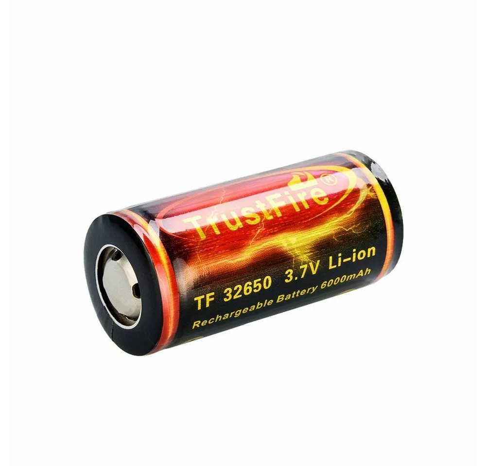 Trustfire 32650 Akku 6000 mAh, 32650 6000mAh Akku mit Schutzschaltung