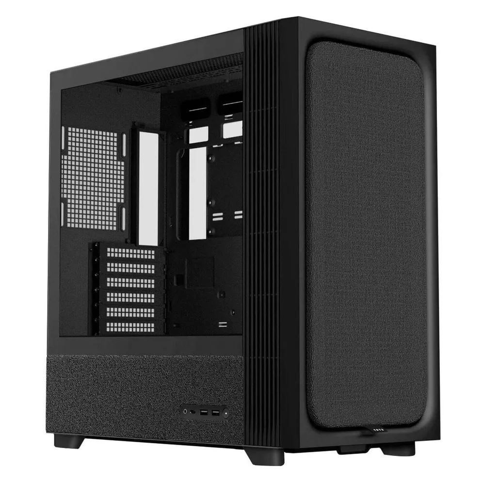 PC-Gehäuse Midi Tower Tryx FLOVA F50 Schwarz Seitenfenster