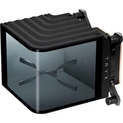 Flüssigkeitskühlung TRYX Panorama CPU Waterblock 6,5" AMOLED Gebogen 2x G1/4