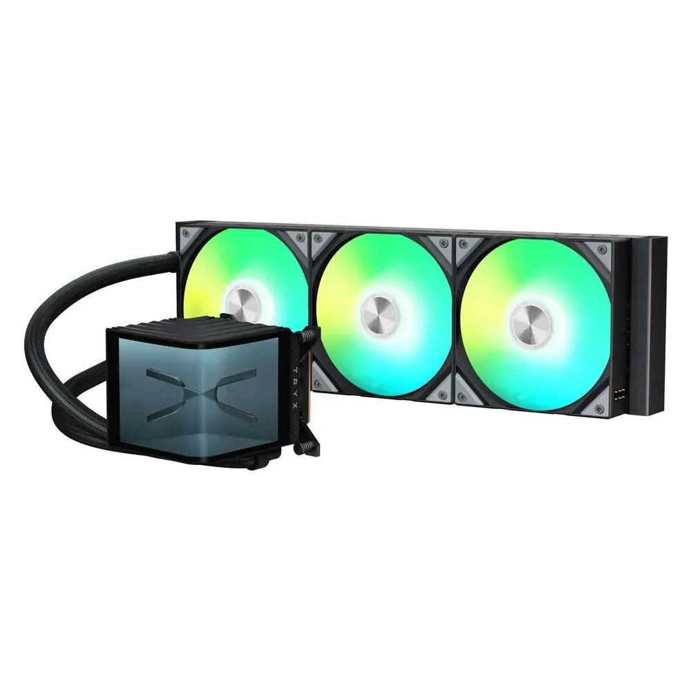 Refrigeración Líquida Tryx L-P360A-AS3M-G1K 360 mm 3 Lüfter ARGB AMOLED Display