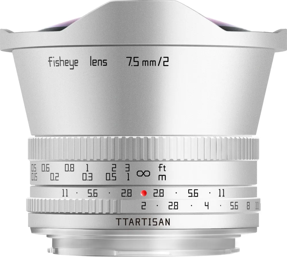 TTARTISAN 7,5mm f2,0 Fisheye MFT silber