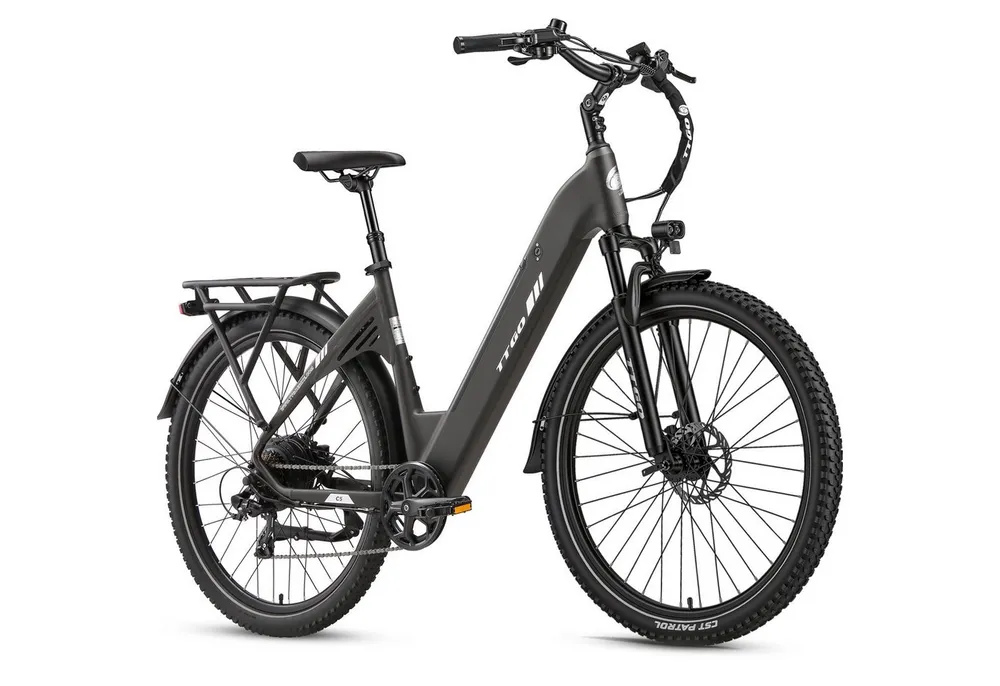 TTGO E-Bike Cityrad 28 Zoll, 70 Nm, Federsattelstütze, C5, für Alltag, Pendeln und Touren, 7 Gang Shimano, Kettenschaltung, Heckmotor, 648 Wh, City Pedelec mit 110 km Reichweite & Hydraulikbremsen
