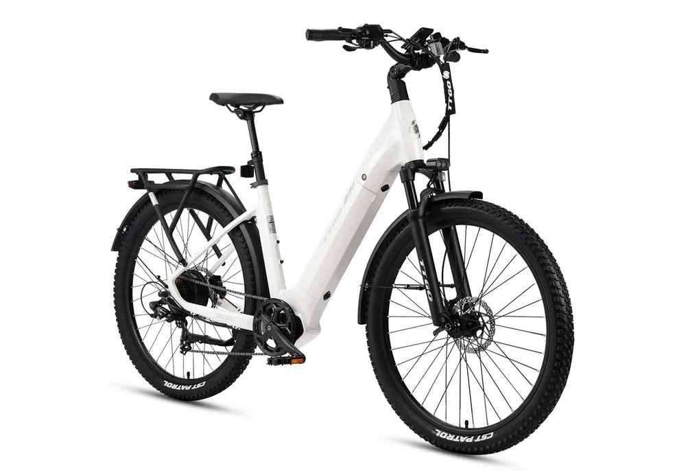 TTGO E-Bike Cityrad 28 Zoll, 70Nm Hinterradmotor, 120km, Z3, für Damen und Herren, 7 Gang SHIMANO, Kettenschaltung, Heckmotor, 720 Wh, 5 Stufen, LCD-Farbdisplay, Federsattelstütze, Elektrofahrrad, Pedelec