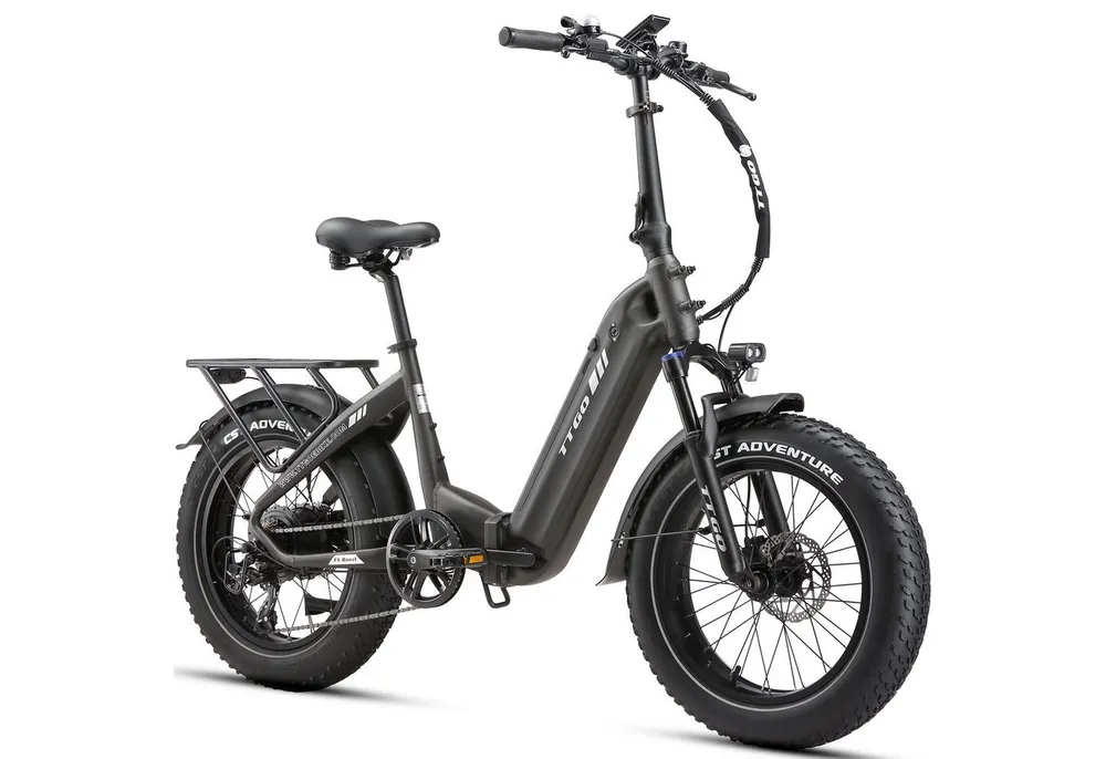 TTGO E-Bike Klapprad 20 Zoll, 70Nm, 140km, Drehmomentsensor, Lockout-Federgabel, Faltrad, 7 Gang SHIMANO, Kettenschaltung, Heckmotor, 864 Wh, 4,0'' Fatbike-Reifen, max. 150kg, Elektrofahrrad, hydr. Bremsen