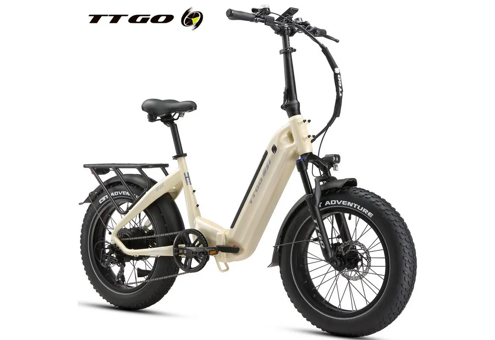 TTGO E-Bike Klapprad 20x4 Zoll, 70Nm Hinterradmotor, 140km, F6B, Drehmomentsensor, 7 Gang SHIMANO, Kettenschaltung, Heckmotor, 864 Wh, MAX. 150kg, Federgabel mit Lockout, Elektrofahrrad, hydr. Bremsen