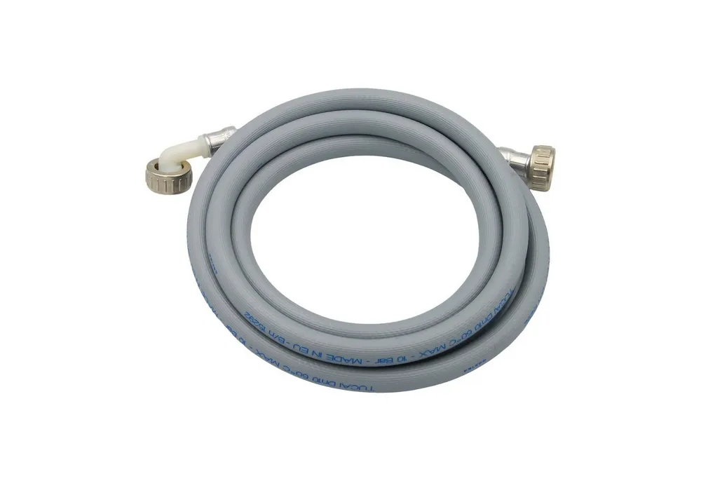 TUCAI Waschmaschinenschlauch Waschmaschinenschlauch, PVC-Anschluss und Metallmuttern 2500 mm