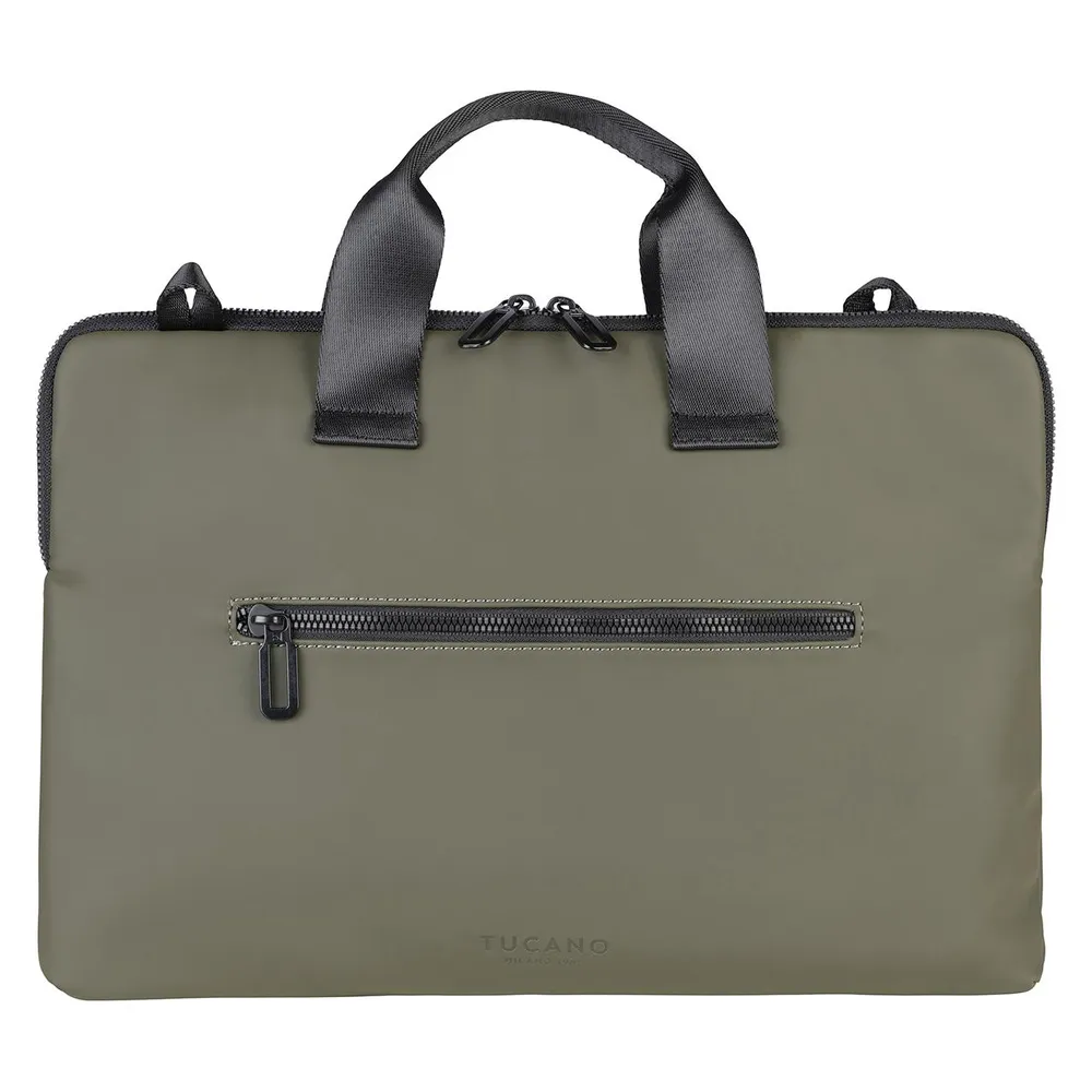 Tucano Gommo Slim Tasche für Apple MacBook Pro 15 & 16 Schlammgrün Notebook bis 16