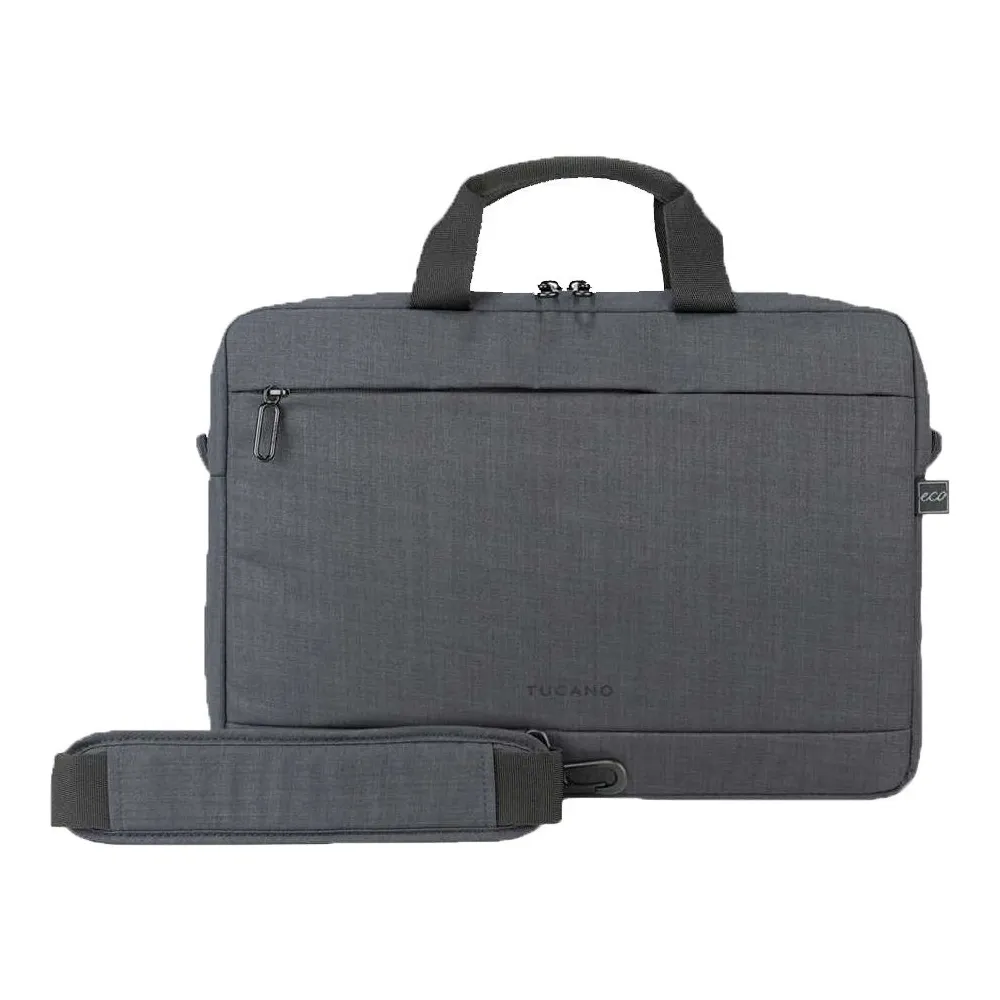 Tucano STOP Tasche für Notebooks bis zu 14", Schwarz, Nylon