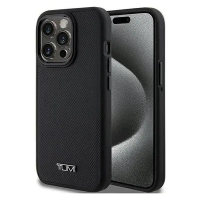 Tumi TUHMP15LRBAK iPhone 15 Pro 6.1" czarny/black hardcase Leather Balistic Pattern MagSafe