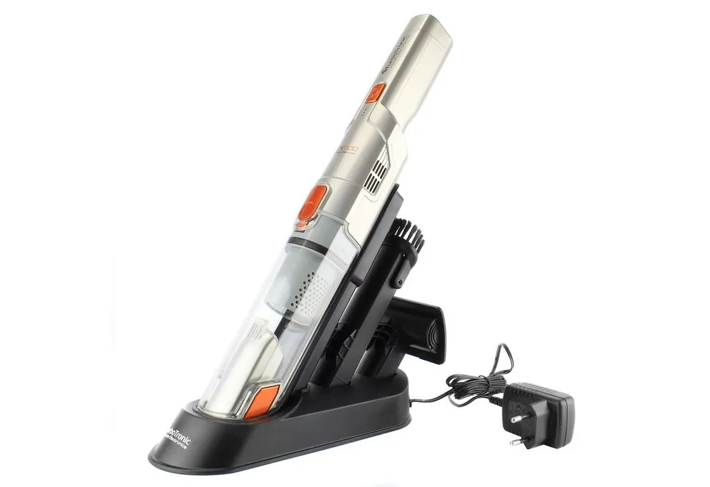 TurboTronic by Z-Line Handstaubsauger 12kpa, 12 Min. Laufzeit, ultra-Leichtgewicht Boden Staubsauger, 90 W, beutellos, kabelloser Sofa Couch Tisch Handsauger mit Ladestation