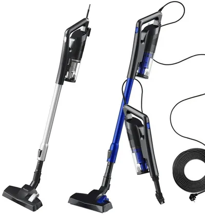 TurboTronic by Z-Line Hand-und Stielstaubsauger 600 W mit 14 kPa Saugkraft, beutellos, 5 m Kabel, nur 1,3 kg leicht, 600 W, Beutellos, Stielstaubsauger mit Kabel, Zyklon Technologie, waschbarer Filter