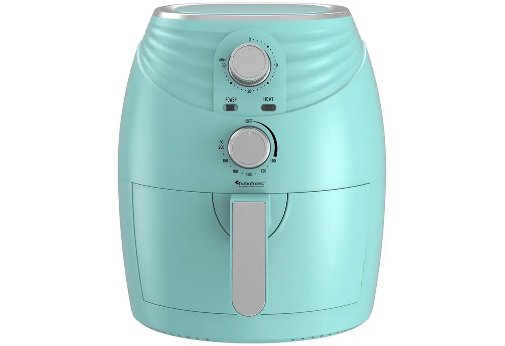 TurboTronic by Z-Line Heißluftfritteuse Retro Heißluftfritteuse 3,5 L, 1200 W, Retro-Design, 360° Rapid-Air-Technologie