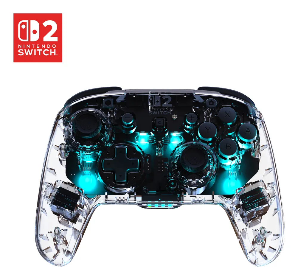 Afterglow Wireless Controller für Nintendo Switch 2, Transparent