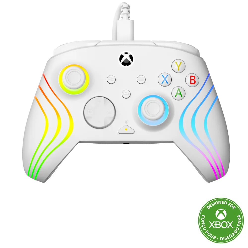 Turtle Beach Afterglow Wave Kabelgebundenes Gamepad für Xbox Series X/One/PC, Weiß