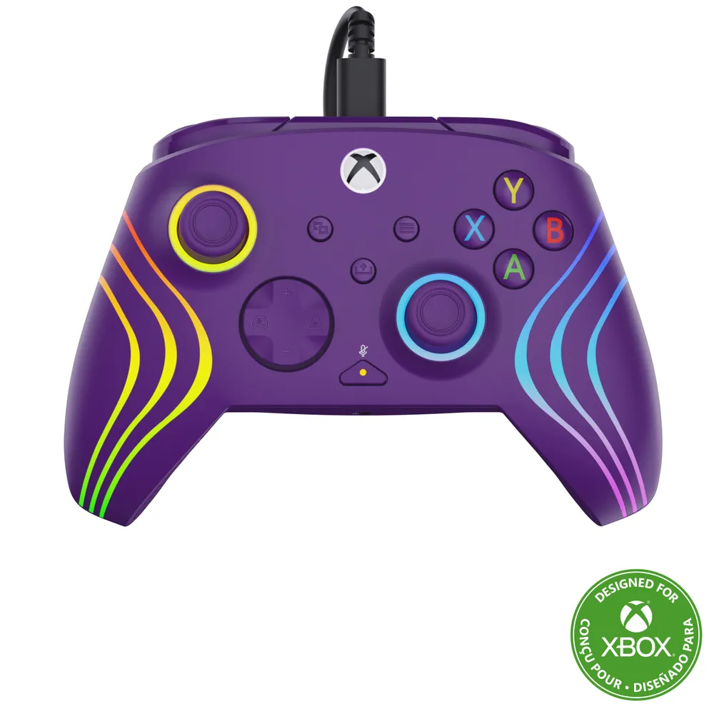 Gamepad USB Typ C Kabelgebundenes Gaming Controller Multicolor LED Lila Gamepad USB Typ C Kabelgebundenes Gaming Controller Multicolor LED Lila