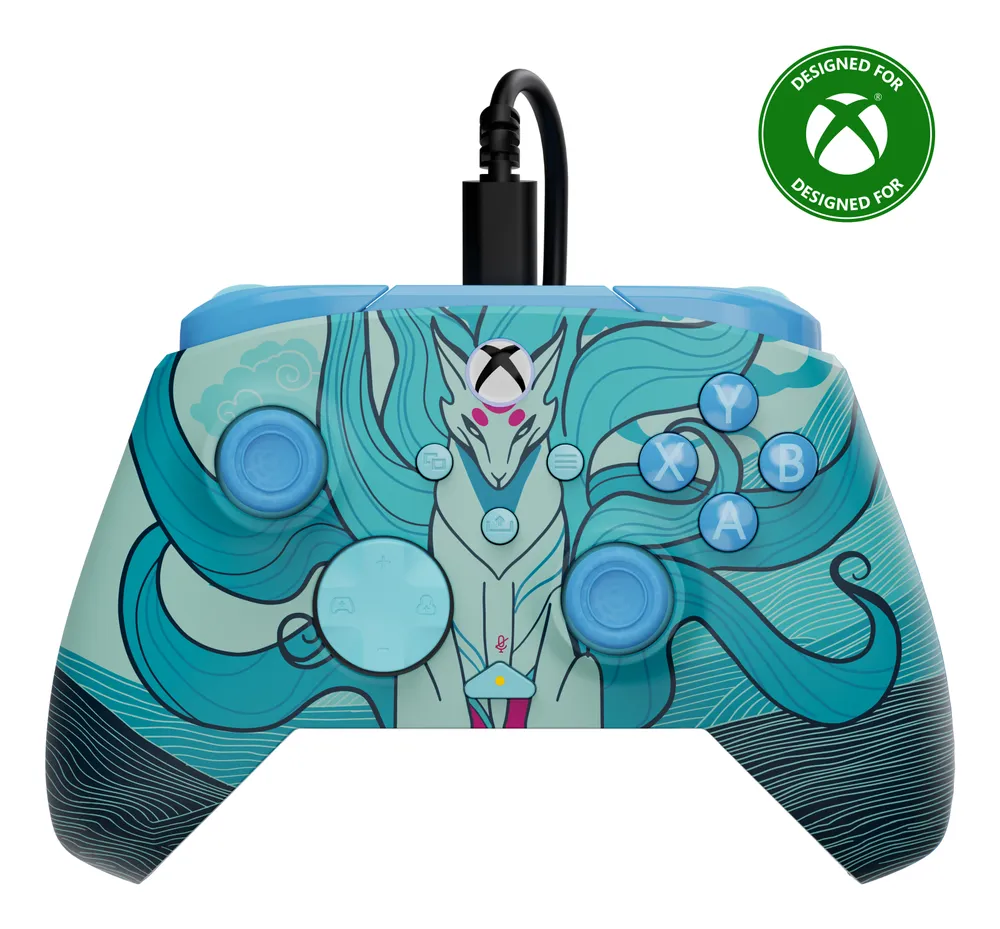 Turtle Beach Rematch Advanced Blue Kitsune Kabelgebundener Gamepad Xbox und PC