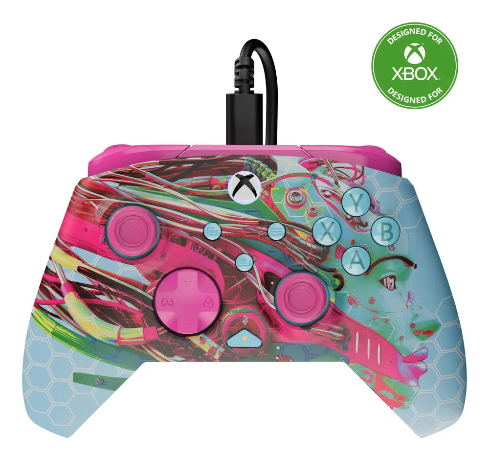Gamepad Turtle Beach Rematch Advanced Android Dreams für Xbox und PC, kabelgebunden, Hall Effect, Beleuchtung