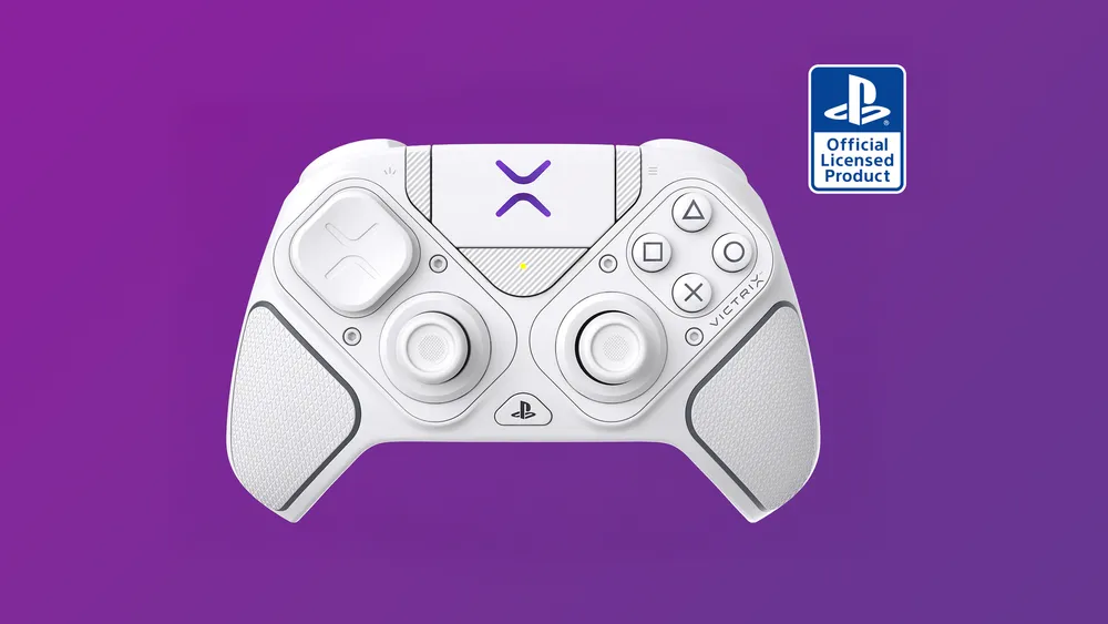 Turtle Beach Victrix Pro BFG Reloaded Kabelloser/kabelgebundener modularer Gaming-Controller für PC/PS5, Weiß
