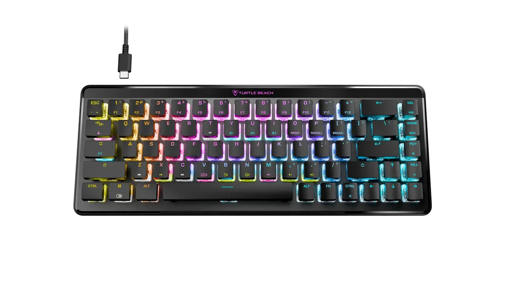 Tastatur Turtle Beach Vulcan II Mini Air optisch kabellos QWERTZ Deutsch RGB