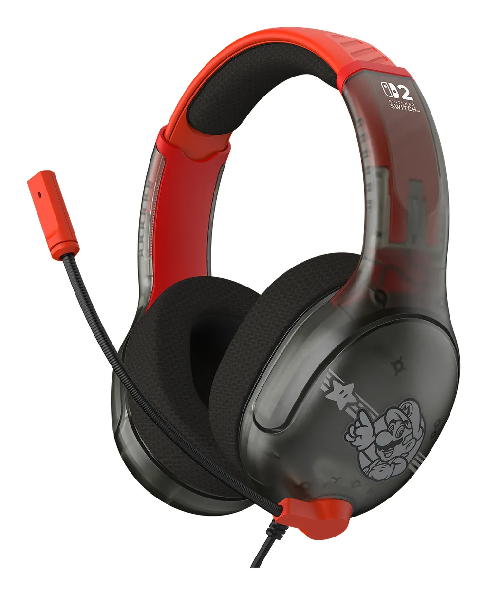 Kopfhörer Turtle Beach Airlite Fit kabelgebunden mit Geräuschunterdrückung, klappbares Mikrofon, schwarz blau rot