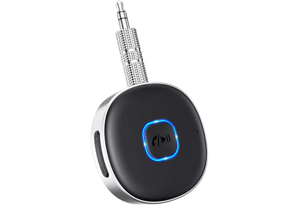 TUWENA AUX Auto, Drahtloser KFZ Bluetooth 5.3 Empfänger, Auto Equalizer Bluetooth-Adapter, für Heim-Stereo/Kabelgebundene Kopfhörer, 16 Stunden Spielzeit