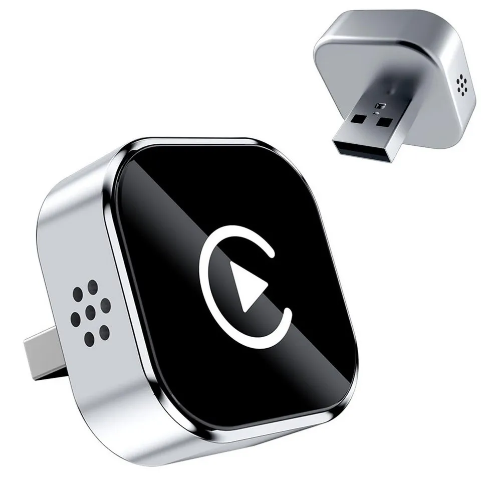 TUWENA CarPlay Wireless Adapter für iPhone, Upgrade kabelloses, Plug & Play Adapter, Compatible with iOS 10+, Vehicles Produced iPhone 6 with Wired CarPlay