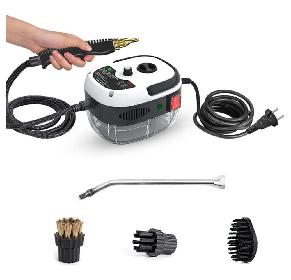 TUWENA Dampfreiniger Dampfreiniger, 2500W Handdampfreiniger mit Bürstenköpfen