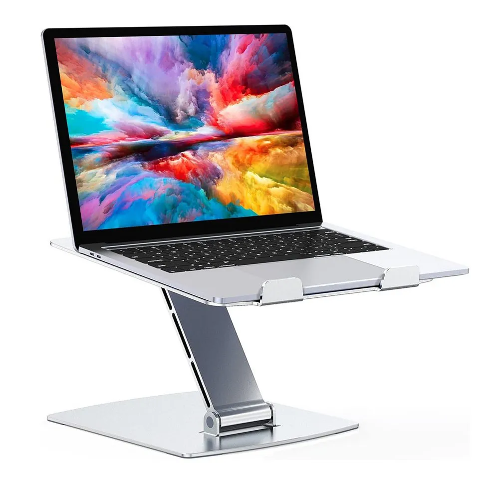 TUWENA Laptop-Ständer Laptop Ständer Höhenverstellbar, Ergonomischer Notebook Ständer, (Aluminium Laptopständer für MacBook Air, Pro, Allen Laptops 10-17 Zoll)
