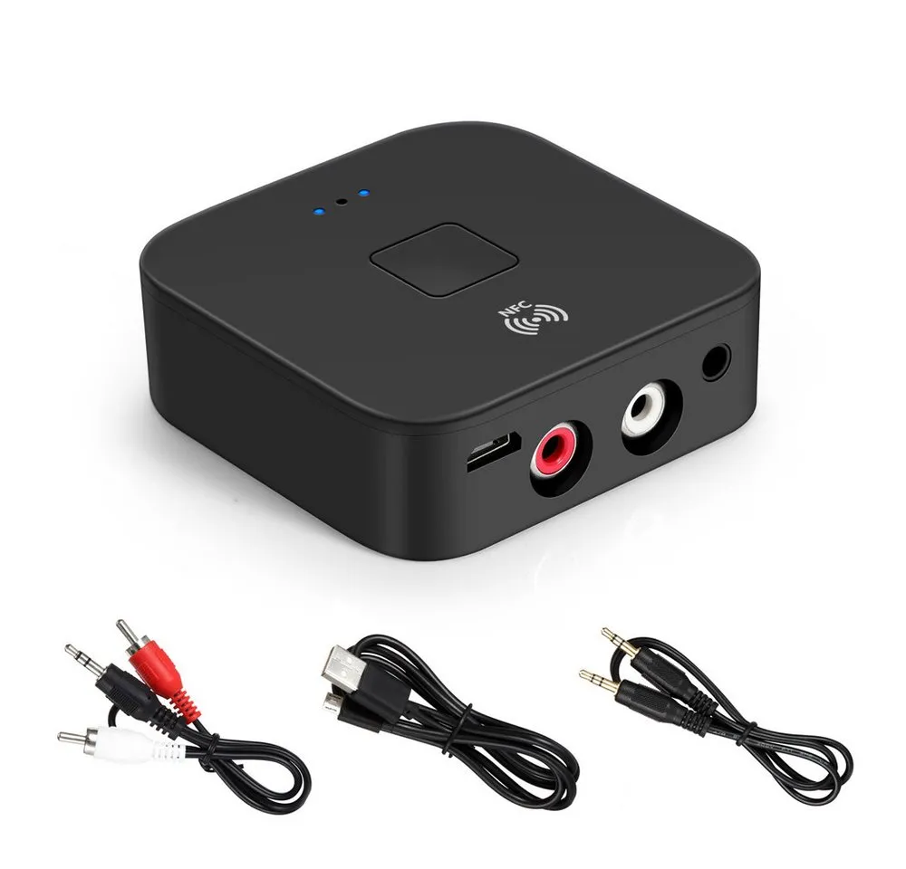 TUWENA NFC Bluetooth 5.0 Audio Empfänger,HiFi Wireless Audio Adapter Receiver Bluetooth-Adapter